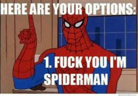I'm spiderman. - meme