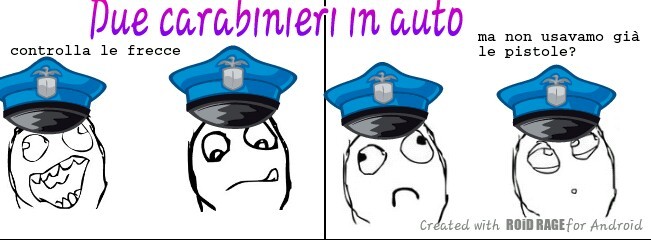 per far capire che i carabinieri sono idioti - meme