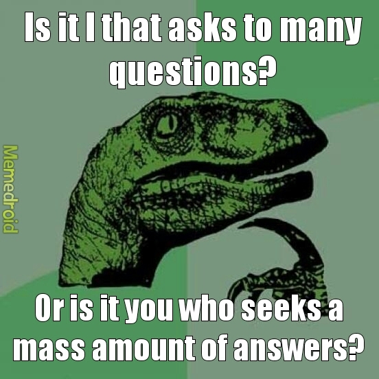 ask ir be questioned - meme