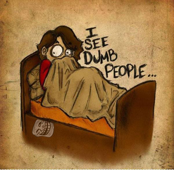 I See Dumb People! - meme