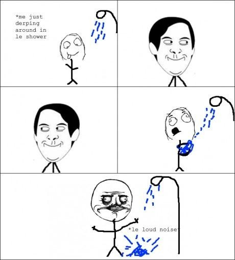 In the shower - meme