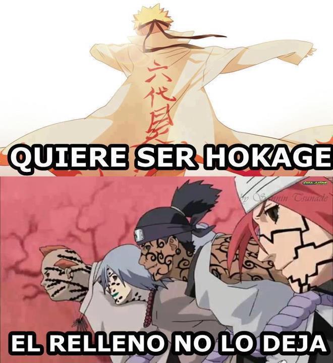 Grax al relleno aun no acaba la serie... - meme