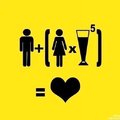 L'équation de l'amour ... attention blague sexiste