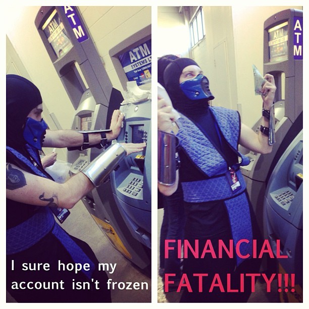 Subzero uses an ATM - meme