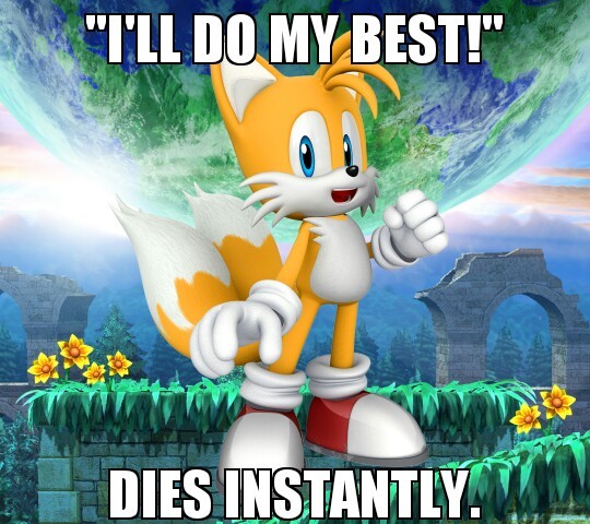 Miles Tails Prower is a play on words. - meme
