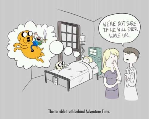 ;_; the sad truth about adventure time... - meme