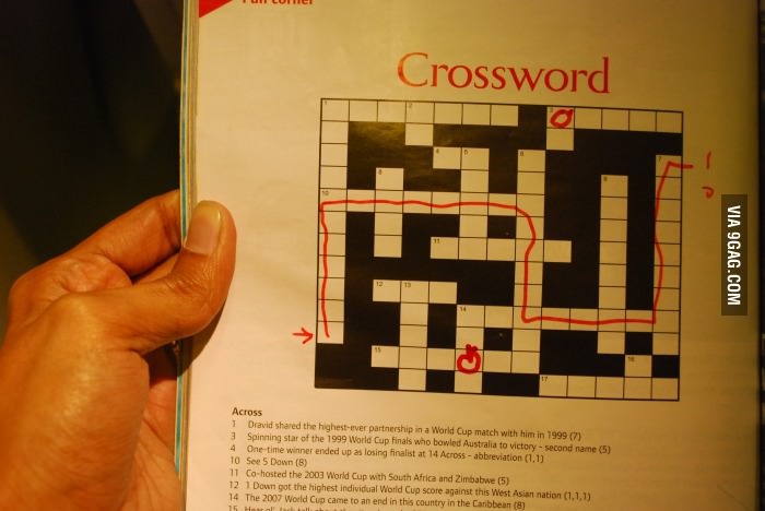 I am the crossword master - meme
