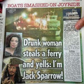 Jack sparrow be like : she took My rum !!!!