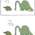 Poor dinosaur ):