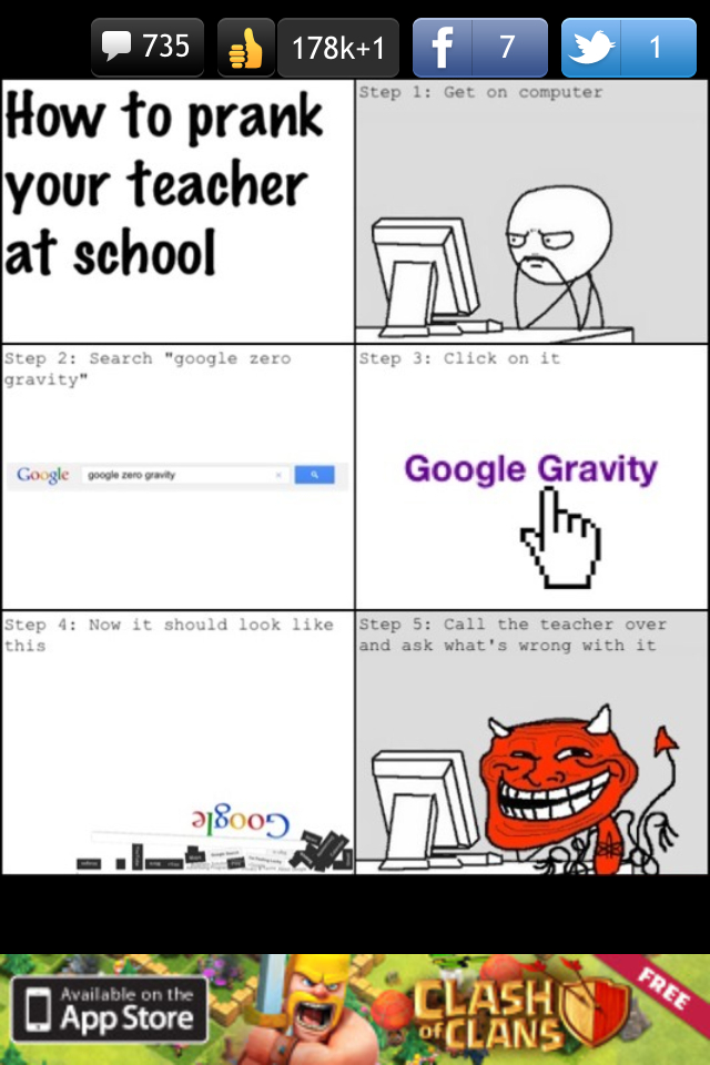 Google Gravity - meme