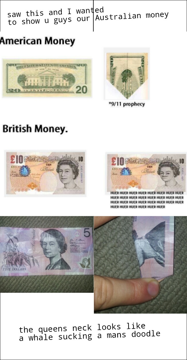 Australian money is colourful! - meme