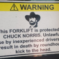 the forklift at my job is protected