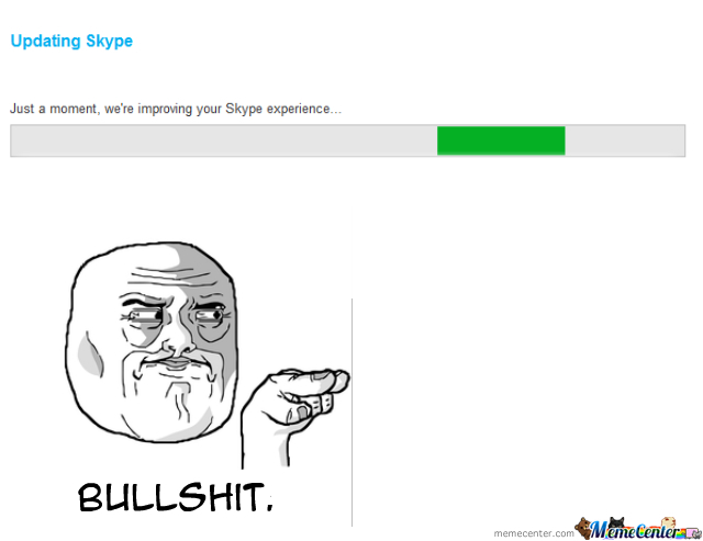 Skype updates  - meme