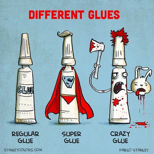 Choose your glue - meme