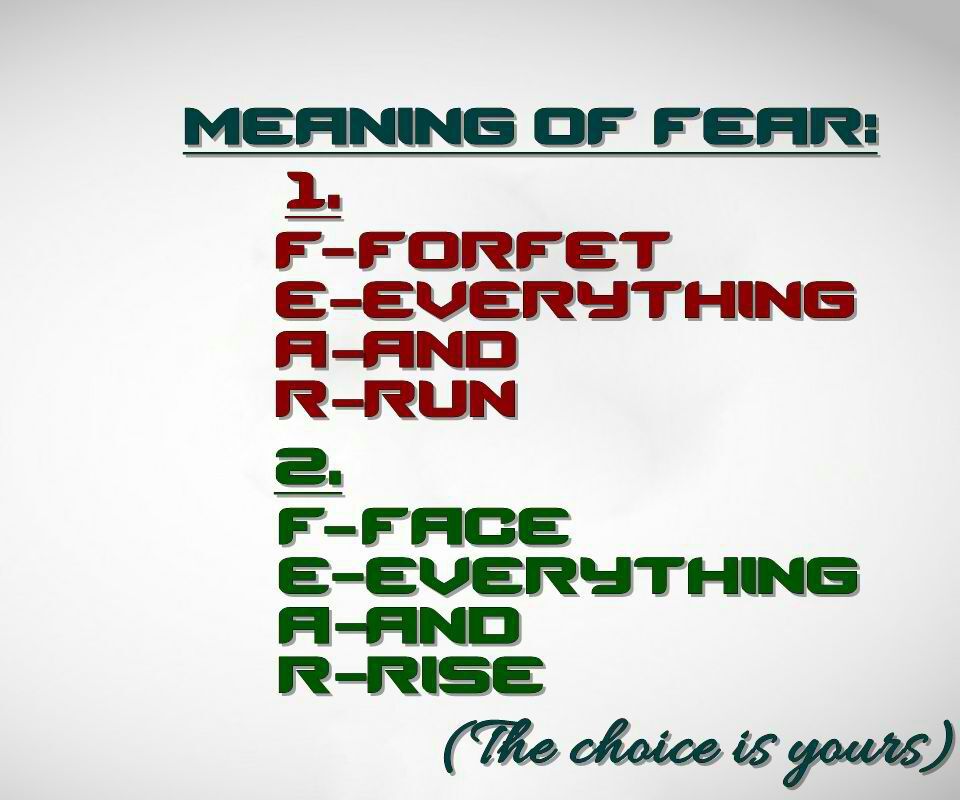 Fear in two ways - meme
