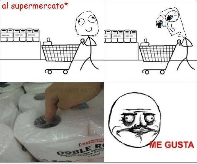 Al supermercato - meme