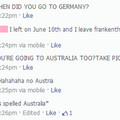  It's spelled Australia!