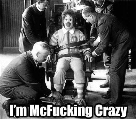 mc crazy ronald - meme