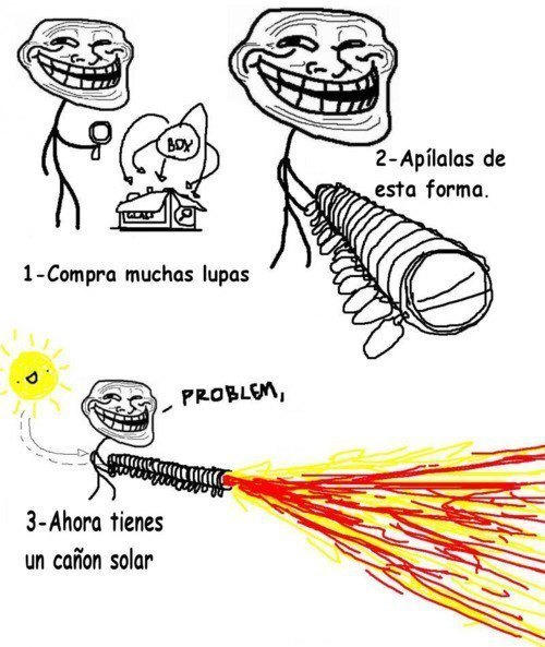 cañón solar - meme