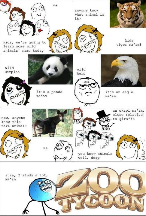 I love zoo tycoon :) - meme