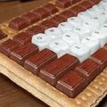 clavier en chocolat