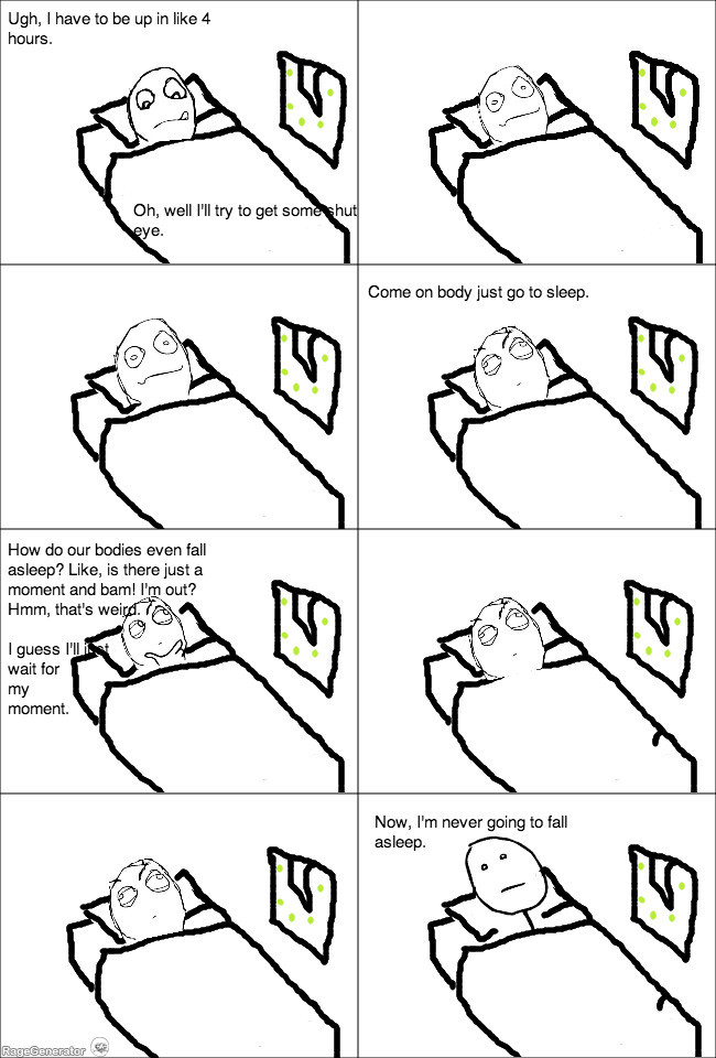 How not to fall asleep - meme