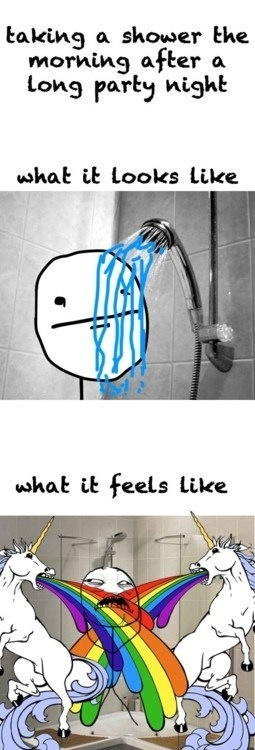 Showering - meme