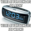 Poor alarm clock...