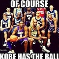 pass the ball Kobe.