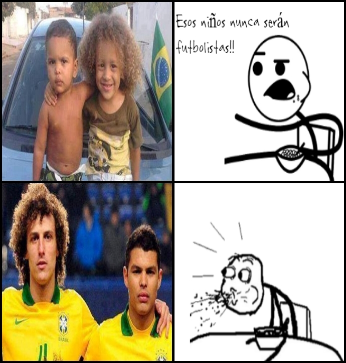 ¿Thiago Silva y David Luiz? - meme