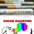 smoke rainbows