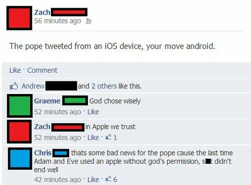 Apple vs Android - meme