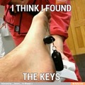 there's my keys