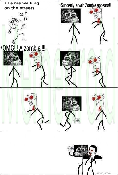 Zombie eh eh ah ah ooooooaah - meme