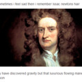 Newtons funky hairdo