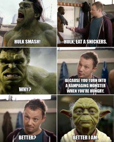 hulk is yoda! - meme