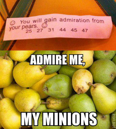 This cookie knows me so well it knows I have more pears than peers! - meme