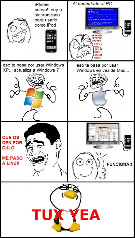 me paso a linux - meme