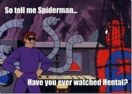 your sucked now spiderman - meme
