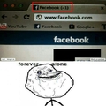 forever alone lvl : facebook