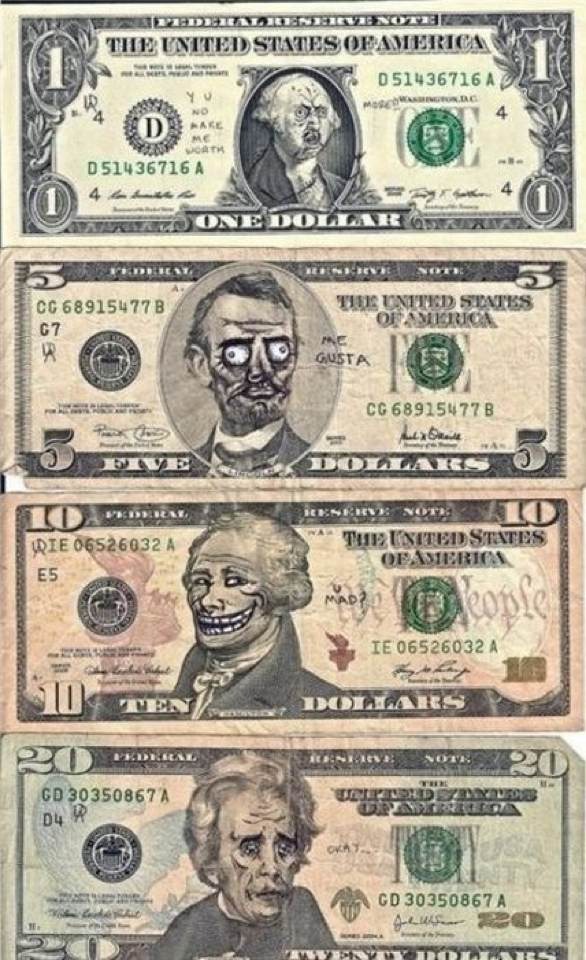 'Murican Currency. Meme edition.