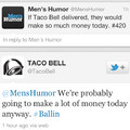 taco bell is ballin