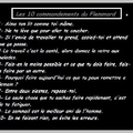 les 10 commandements !