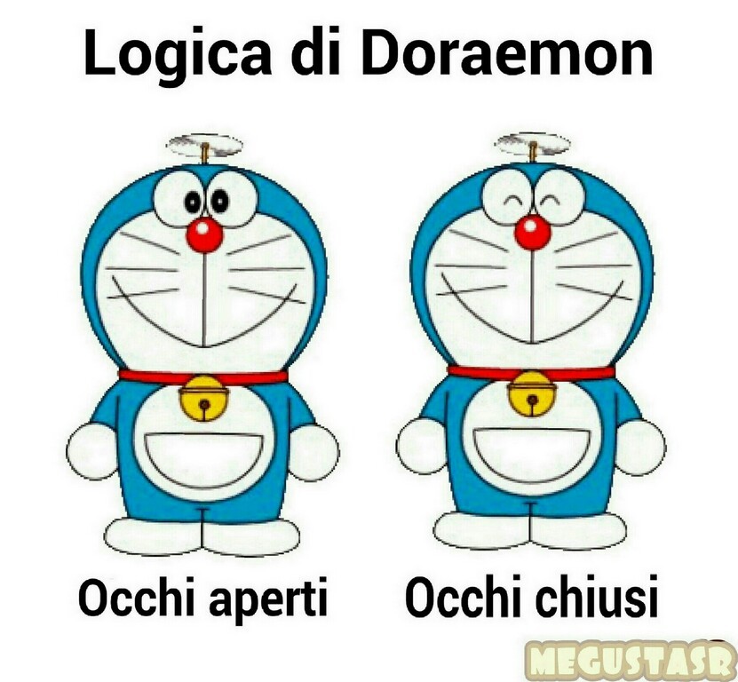 Doraemon non ha le palbebre... D: - meme