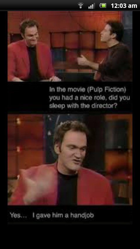 Quentin Tarantino = amazing director - meme