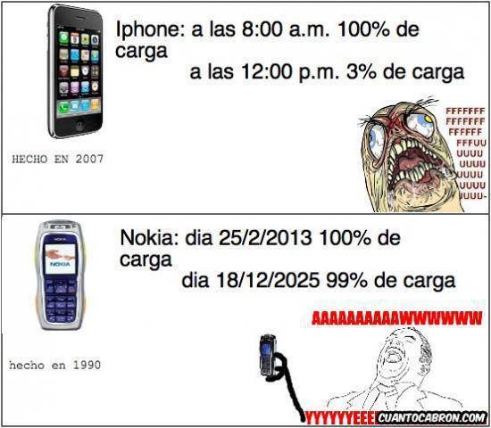 IPhone vs Nokia - meme