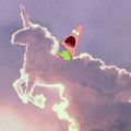 Patrick on a unicorn