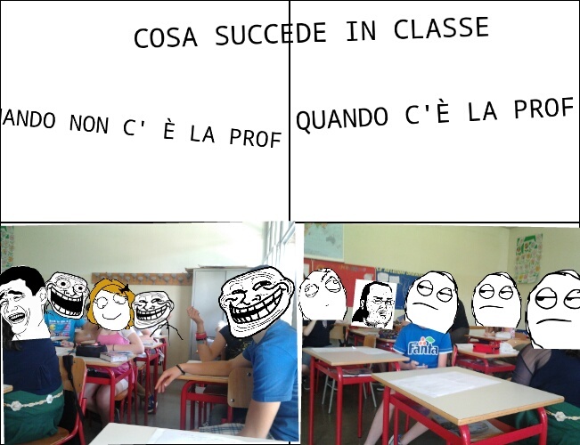 in classe - meme