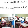in classe
