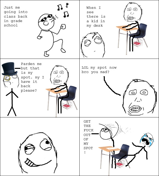 get out my spot!! (>+<) - meme